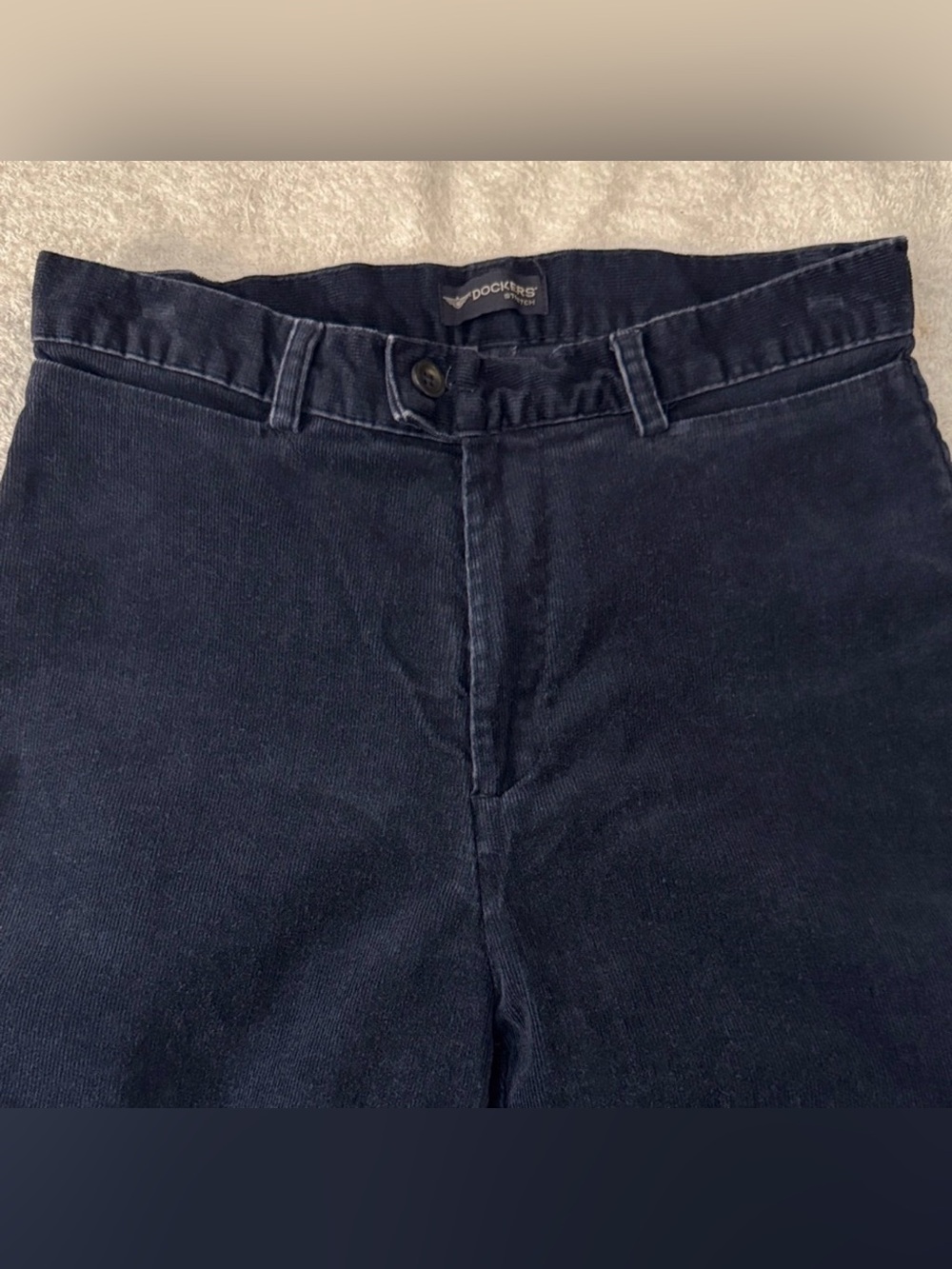 VTG Dockers Classic Flat Front Corduroy Straight Fit Pants Office Preppy Y2K